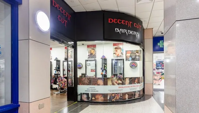 The Decent Cut shopfront inside the shopping centre