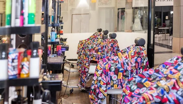 Chairs draped in colourful capes